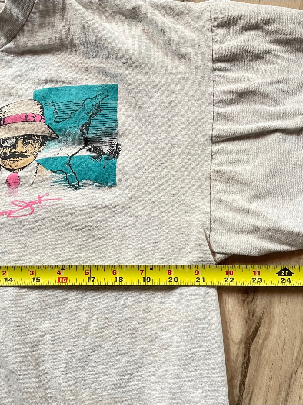 Vintage Graphic Panama Jack Tee with Teal “vacation time” Accent - Picture 5 of 13